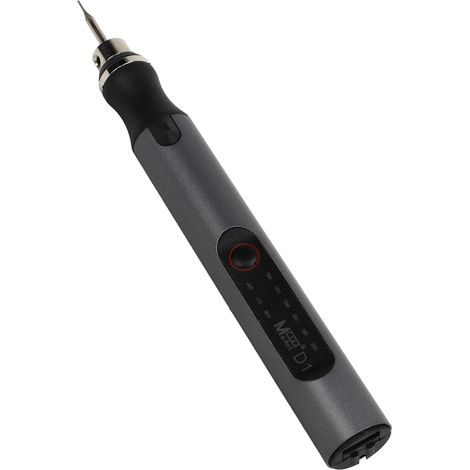 Stylo de gravure électrique 10 W, mini-graveuse électrique rechargeable par USB pour bois et métal, 18 000 tr/min (1/5)