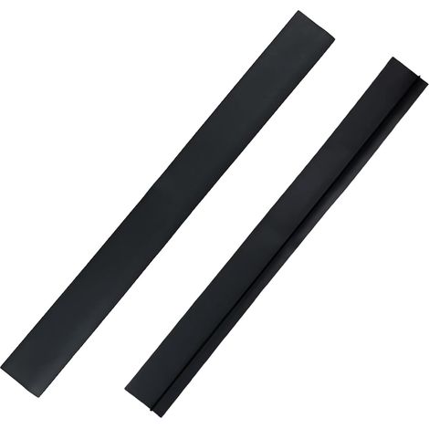 Lot de 2 cache-espace noir 63,5 cm – bande en silicone pour l’espace entre cuisinière et plan de travail, profilé en T – remplisseur d’interstice pour cuisine/four/lave-linge (1/5)