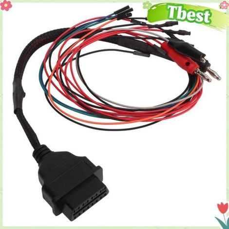 Tbest Cable de raccordement OBD2 Cable de Démarrage, Cable ECU Tricore ABS de qualité Supérieure avec Détection auto diagnostic (1/5)