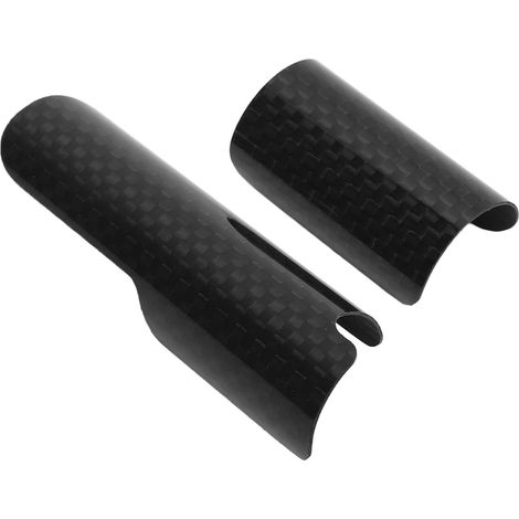 Autocollant de protection en fibre de carbone pour fourche arrière de vélo, fibre de carbone, léger, robuste, empêche les rayures, anti-frottement avec autocollants longs et courts (1/5)