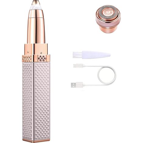 Rasoir Pour Sourcils - Tête Précise En Acier Inoxydable - Rechargeable Par USB - Pour Épilation Faciale Douce - 1 Pièce (1/5)
