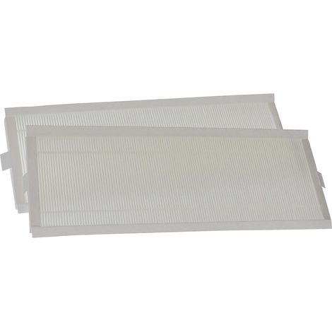 vhbw Filterset kompatibel mit Zehnder ComfoAir Q350 TR Enthalpie, Q450 Lüftungsgerät - Luftfilter G4 / F7 (2 Stück), 50 x 16 x 2 cm, Weiß