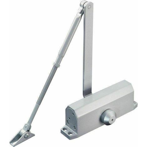Chiudiporta Assa Abloy Dc120/1 Compatibile Con Cisa Con Fermo Argento