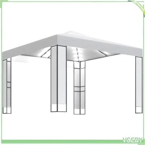 Tonnelle - FAFEICY - 3070302 - 3x3 m - Toit double - Guirlande LED solaire (1/5)