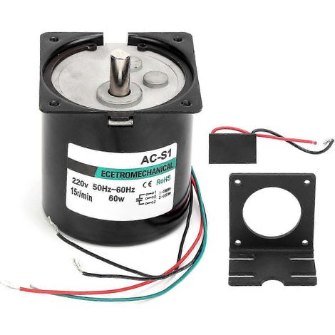 220V Wechselstrom-Synchronmotor XD80KTYZ, 15 U/min, Permanentmagnet, hohes Drehmoment 60W, Drehrichtung im Uhrzeigersinn und gegen den Uhrzeigersinn (CW/CCW), für CNC-Werkzeugmaschinen, hohes Drehmome (1/5)