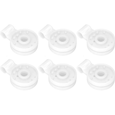 Lot de 100 clips en plastique résistants aux oiseaux pour toile d'ombrage, idéaux pour les serres et les jardins extérieurs (blanc). (1/5)