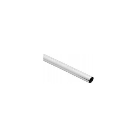 Asta per mobili cromata, diametro 25 mm, tubo 100 cm 1 m AKS (1/2)