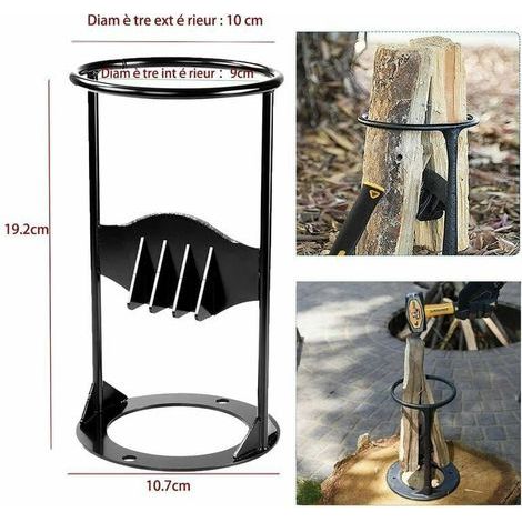 Fendeuse à bois robuste, protocole manuel, fendeuse à bois fabriquée à partir de bois de chauffage léger, fendeuse à bois d'allumage, adaptée au camping familial en plein air, petite taille,TRIMEC (1/4)