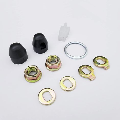 Écrous de moyeu de moteur de vélo - Rondelles de sécurité pour roue de vélo électrique - Écrous de verrouillage d'essieu de moteur - Vis (M14 (14 mm) (1/5)
