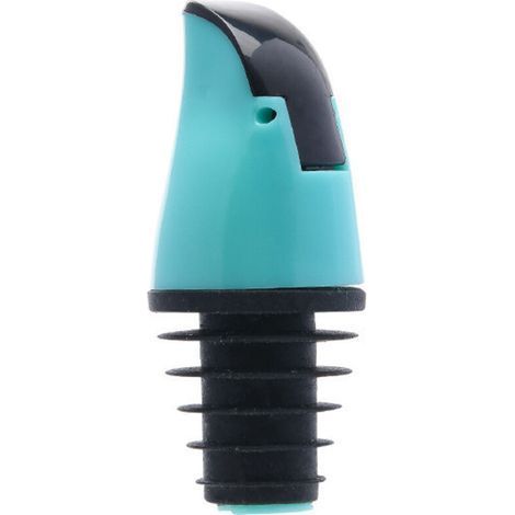 Set di 2 versatori per bottiglie d'olio, vino, salsa di soia, aceto e utensili da cucina, utilizzabili con una sola mano (azzurro chiaro) (1/5)