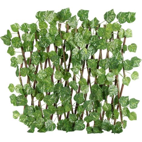 Chiusura ombre, estensibile falso foglie, pergolati in legno decorativo. Per il giardino, balcone, terrazza, cache-vista, arredamento verde naturale. (1/5)