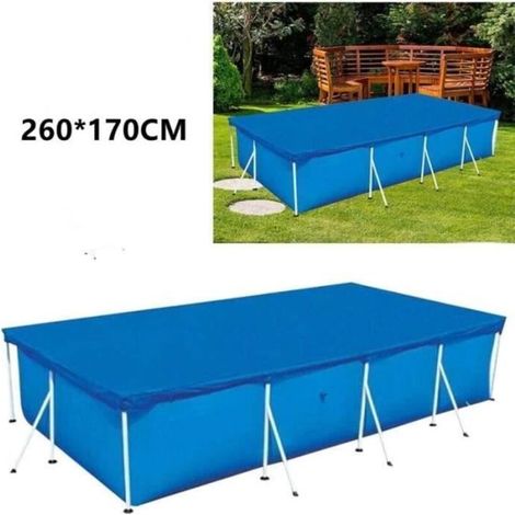 Rectangular Pool Cover - Frame Included - UV Protection - 260 x 170 cm