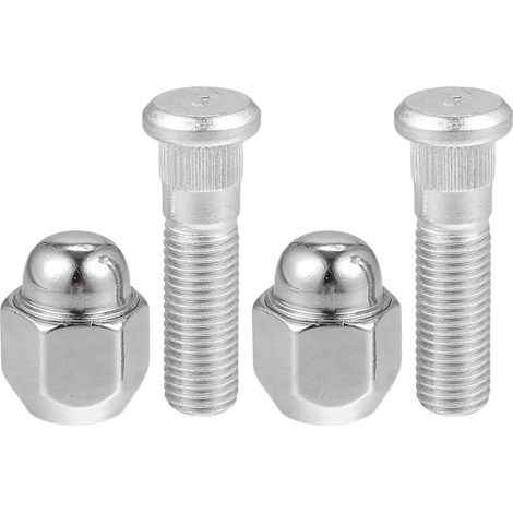 Lot de 2 Goujons et Écrous de Roue M12x1.5 - Longueur 50 mm, Hex 21 mm, Références 52950-14140 / 52950-M1000 pour Hyundai et Kia (1/5)