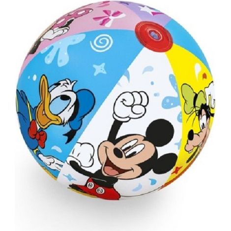 TRADE SHOP - Pallone Gonfiabile Mickey Mouse Topolino 51 Cm Palla Bambini Mare Piscina 91098 - (1/5)
