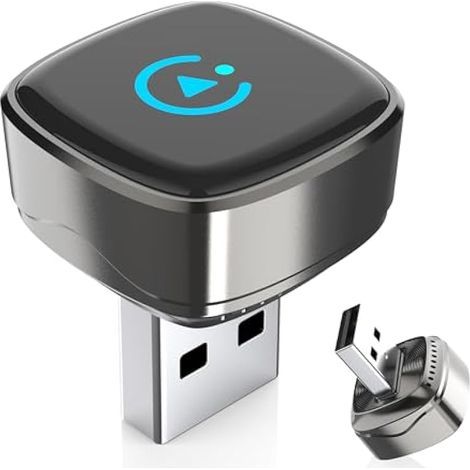 CarPlay sans Fil, Adapté aux véhicules équipés de CarPlay Filaire, Plug-and-Play pour Une Connectivité Rapide et Stable Adaptateur CarPlay sans Fil, équipé d'un Adaptateur Type-C (1/5)