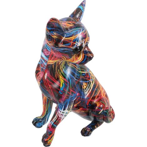 de chihuahua colorée en résine un objet de décoration