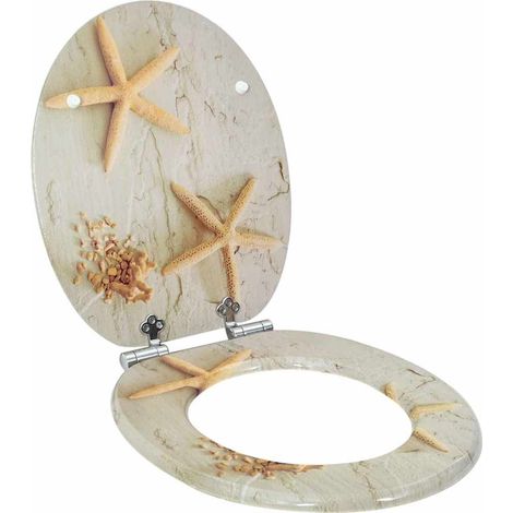 vidaXL Sedile per toilette con chiusura morbida Giallo e Bianco