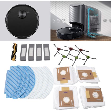 DEEBOT OZMO T8/T8aivi/N8pro plus Zubehörset – Ersatzteileset mit Hauptbürste, 6 Seitenbürsten, Filtern und Premium-Faserbeuteln (1/5)
