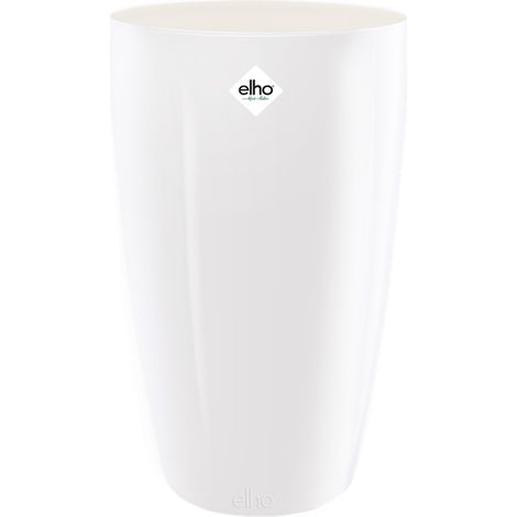 Elho Brussels Diamond Round High 27 White Vaso Rotondo (1/3)