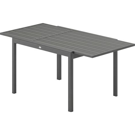 Outsunny Tavolo da Pranzo Esterni Espandibile, 6-8 Persone, Grigio Scuro