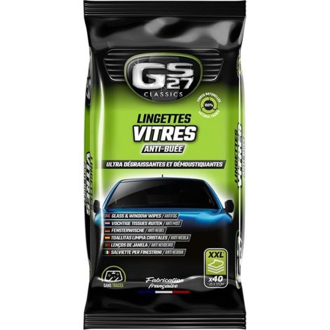 Lingettes vitres Anti-buée XXL 40 lingettes GS27 (1/3)