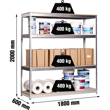 Simonrack Moderne Regal Galvanisiert 2000x1800x600 mm