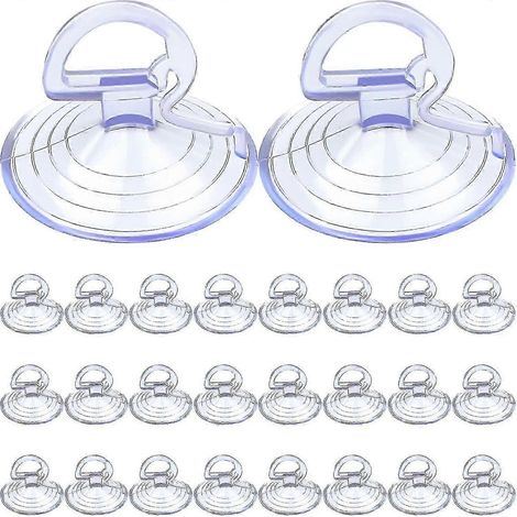 Lot de 24 ventouses pare-soleil pour pare-brise de voiture, petites ventouses en PVC pour vitres de voiture. (1/5)
