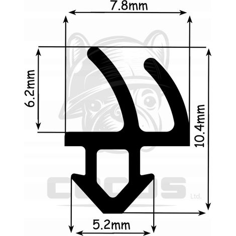 Joint De Fenêtre EPDM S-1387F – Compatible Rehau, PVC Et UPVC, Facile à Poser