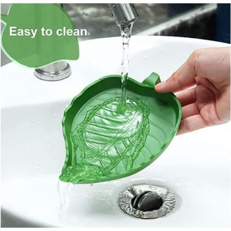 2 Pièces - Nourriture pour Reptiles Abreuvoir Tortue Plat de Reptile,Gamelle d'eau pour Tortue en Forme Feuille pour Petits Animaux (1/4)