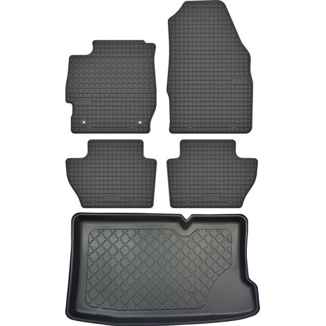 Juego de alfombrillas de goma para coche y maletero para Ford KA+ III Hatchback a partir de septiembre de 2017. (1/5)