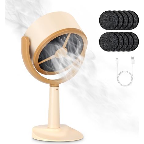 Purificateur de fumée avec 10 éponges filtrantes remplaçables, ventilateur extracteur portable, purificateur de fumée pour fumer à l'intérieur (sans batterie) (1/5)