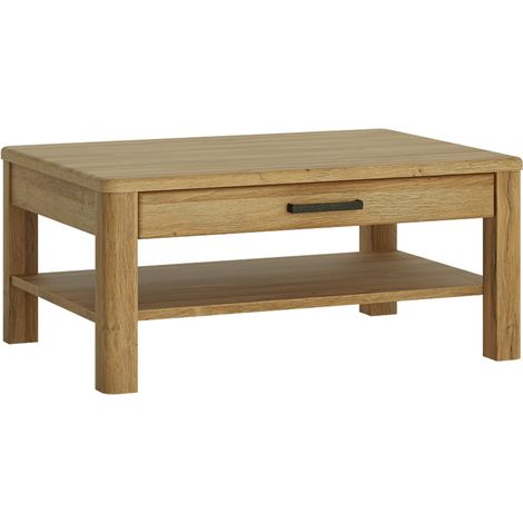 Couchtisch mit Schublade in Grandson Eiche Nb. CARIATI-129, B/H/T ca. 100/45,6/75 cm (1/5)