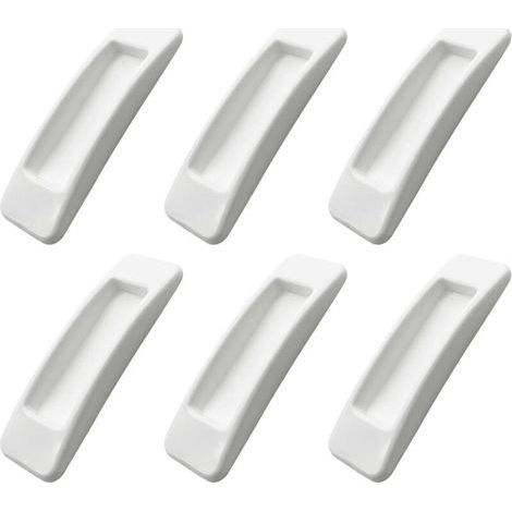 Lot de 6 poignées autocollantes pour porte et fenêtre de placard instantanées avec ouverture pratique - Poignée autocollante pour porte coulissante - Poignée auxiliaire de cuisine (1/5)