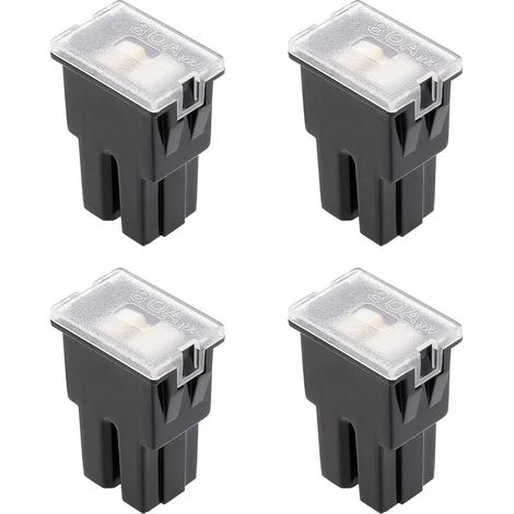 4 Pièces Terminal Femelle Fusible Case 32V 80A à Cartouche Push Fit pour Remplacer dans Les Automobiles et Les Camions (Noir) (1/5)