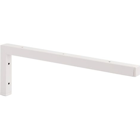 Équerre pour comptoir de salle de bains finition blanche – Dimensions 25x457x157 mm – Pour montage sur surfaces solides
