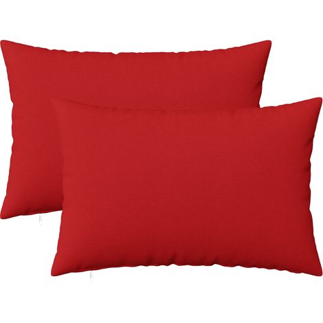 Cuscino con cuscino HEERLEN 2 pz Rosso Tessuto vidaXL (1/5)
