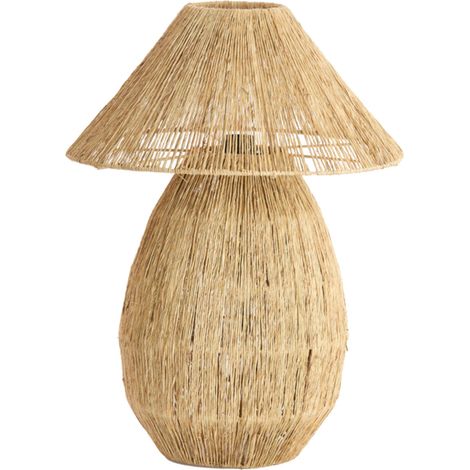 Light & Living - lámpara de mesa - Maruva - natural - textil - Ø