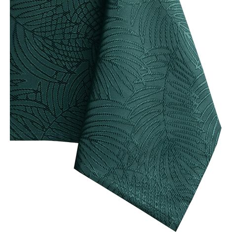 Nappe de Table Effet Lotus déperlant Polyester Verte Gaia 40x40 cm (1/2)
