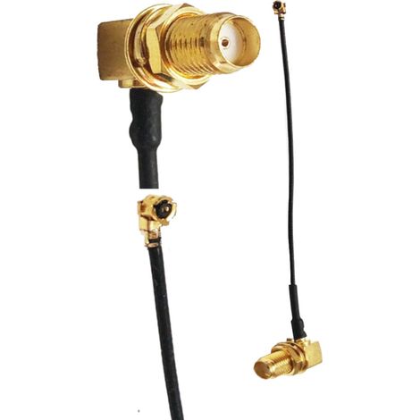 Cable pigtail uFL hembra con conector SMA RA RF1.13 de 15 cm (1/3)