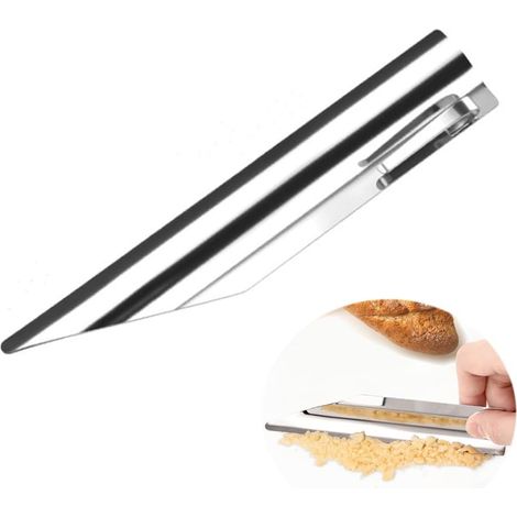 Balai miettes de table en acier inoxydable avec clip de poche pour serveurs, serveurs, serveuses, nettoyage rapide pour nappe dans un restaurant à la maison (1/5)