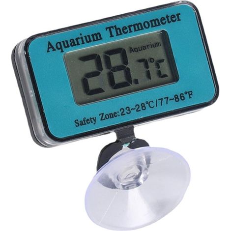 Thermometre Aquarium - Affichage Numerique - Fixation Ventouse - Etanche - Pour Aquarium Poissons - 1 Unite (1/5)
