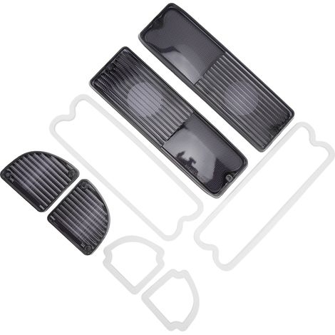Kit 2 Feux Arrière + Lentilles de Rétroviseur avec Joints 110216, Verre de Recule Arrière Remplacement pour Camionnette Chevrolet Pickup 1967-1972 (1/5)