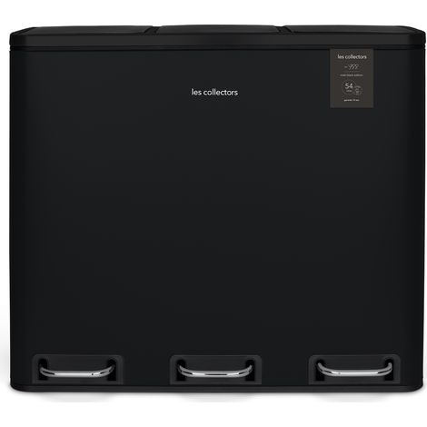Pattumiera per differenziata 3x18L nero