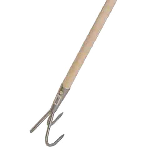 Coltivatore con manico certificato FSC, 1300 mm, 3 aghi in granito