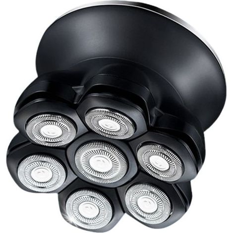 Rasoir Electriques Hommes, 7D Rasoir Tete Chauve Homme, Tête Magnétique Tondeuse Barbe Homme, Tondeuse à cheveux portable étanche sèche humide, avec écran LED (1/5)