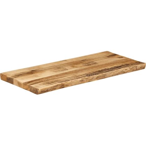 Maison Exclusive - Tischplatte mit Baumkante 80x40x3,8 cm Raues M