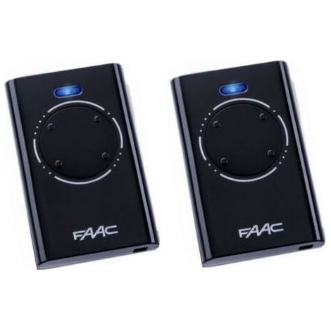 Lot de 2 télécommandes noires FAAC XT4 868 SLH