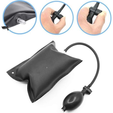 AGE Coussin de levage, 2pcs tapis de pompe à air gonflable pièces d'auto support coussin d'air porte fenêtre meubles réfrigérateur noir tube longueur 25cm (1/3)