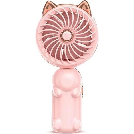 Mini ventilador portátil, pequeño ventilador USB plegable - tres velocidades, ideal para la oficina y uso en exteriores - 1 unidad (1/4)