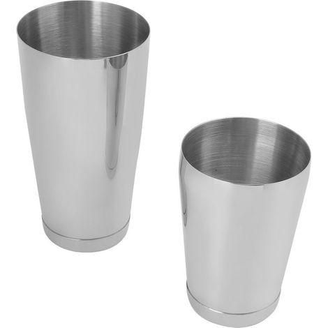 Boston Edelstahl-Shaker-Set, Cocktailshaker, Cocktailbox, silberne Barkeeper-Accessoires (1/5)
